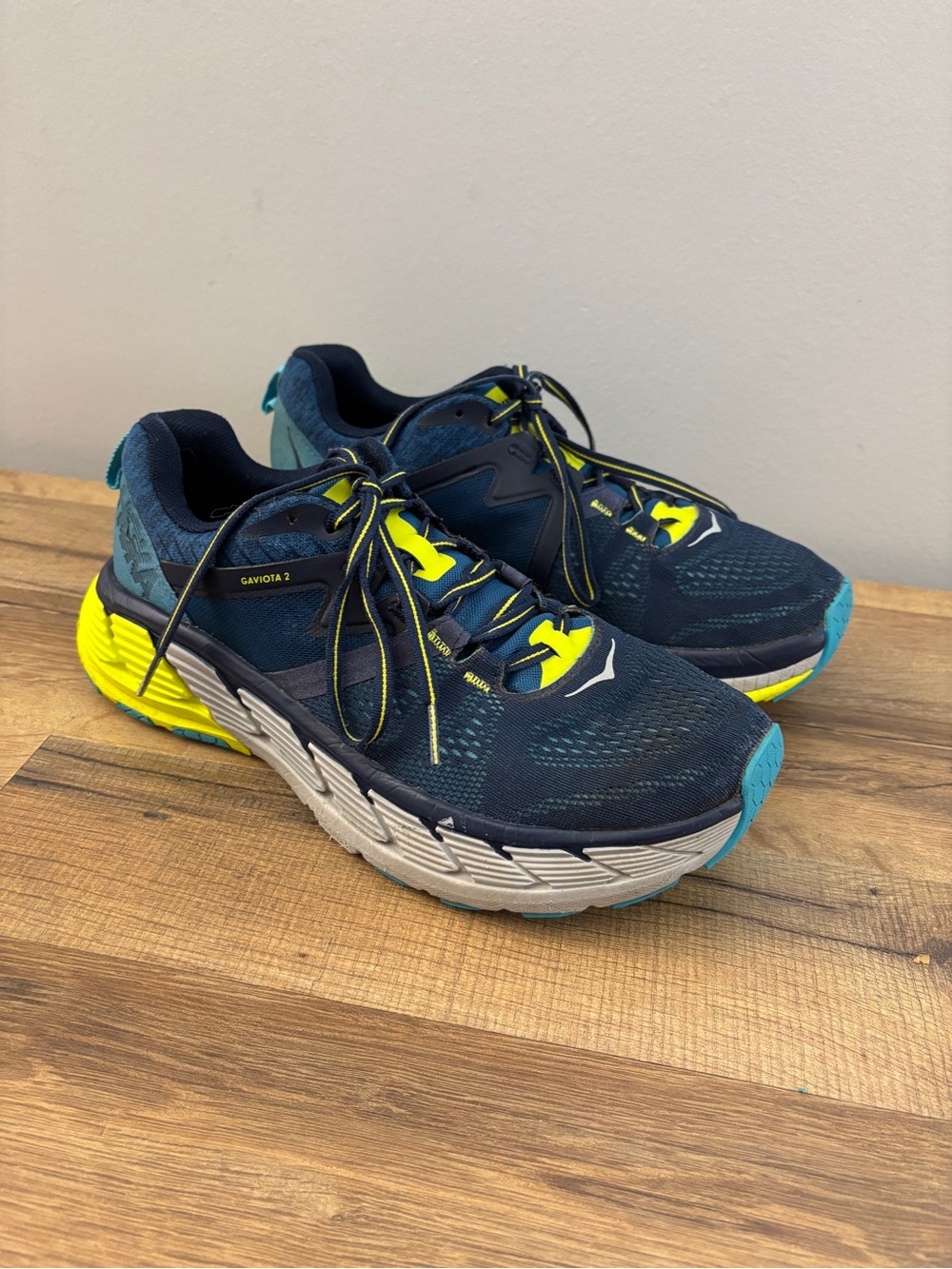 Hoka One One Gaviota 2 Athletic Running Shoes Blue Men’s